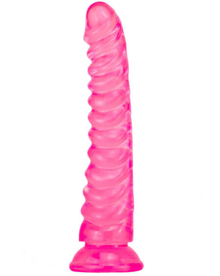 Dildo Realistyczne z Teksturą Spiralną - Przyssawka