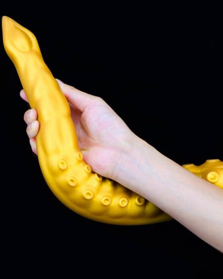 Długie elastyczne dildo w kształcie macki